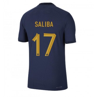 Frankrike William Saliba #17 Hemmakläder VM 2022 Kortärmad